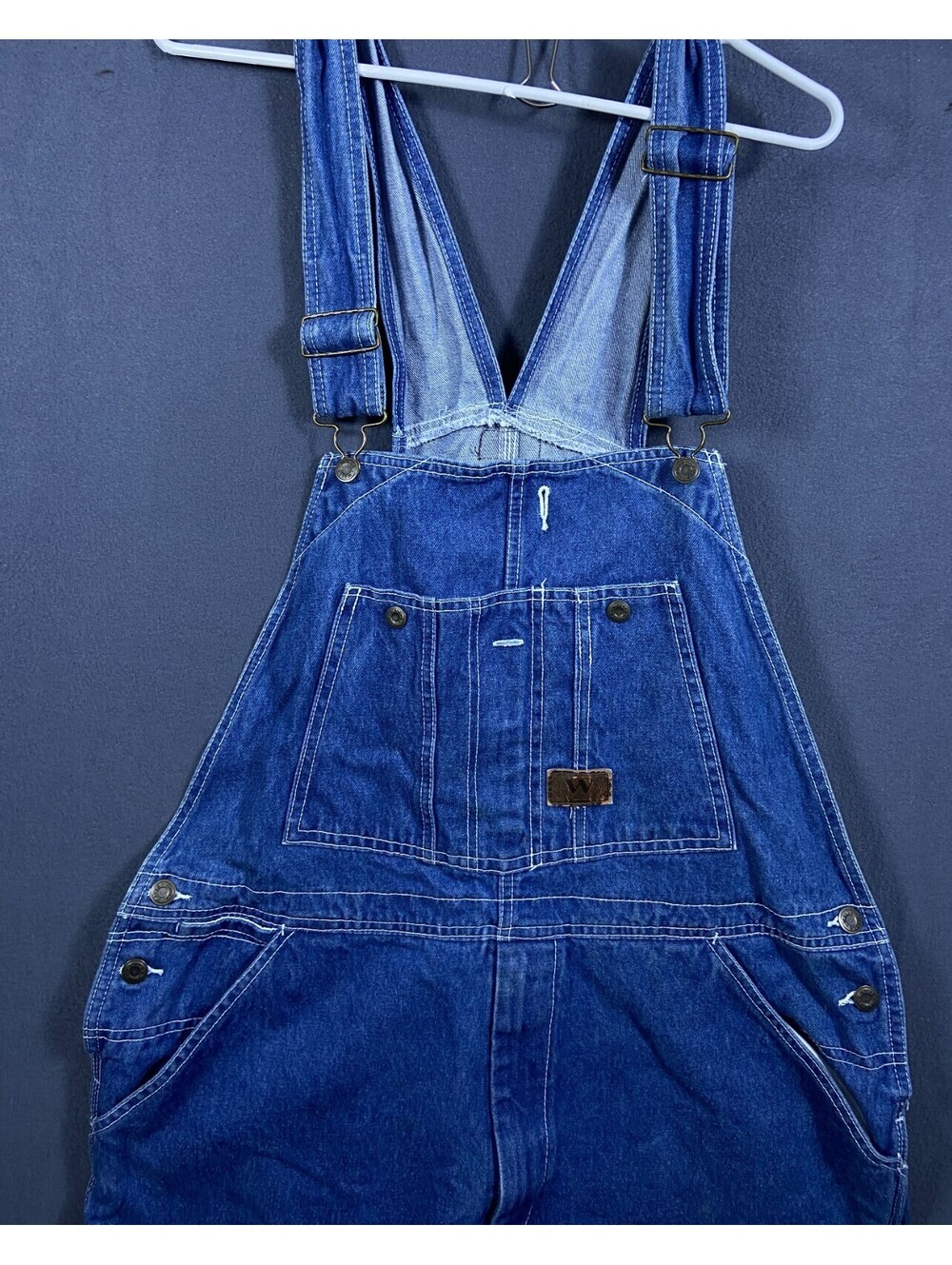 Vintage 1990’s Walls Denim Bib Overalls Size 38x32 (40x32) Utility Workwear VTG
